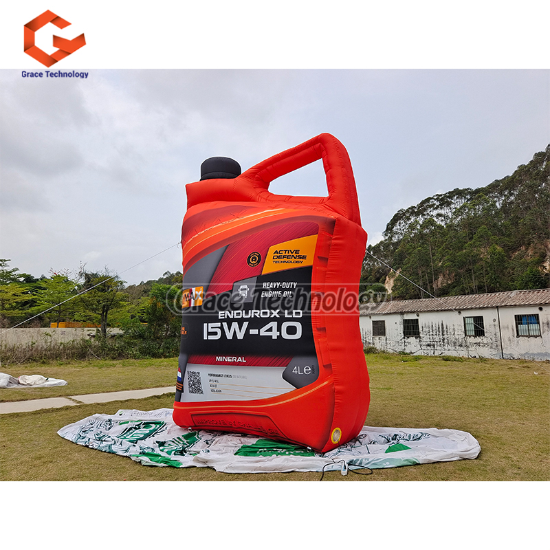Rymax Lubricants Product Packaging Replicas Inflatable Engine Oil Bottle Replica