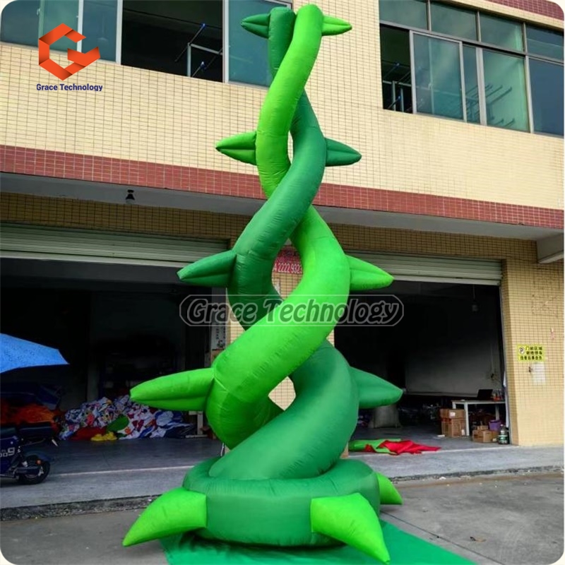 Tropical Rainforest Theme Installation inflatable tree balloon,inflatable giant Pea pod tree balloon