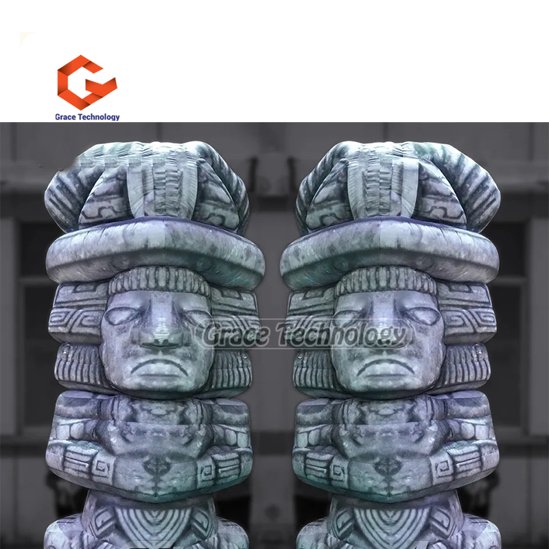 Giant Inflatable Totem Pole Blow Up Party Decoration Ancient Stone Statue Replica