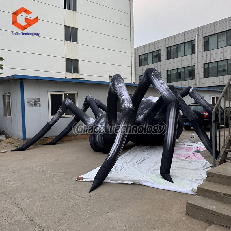 Halloween Wall Decorated Inflatable Spider Monster Model for Nightclub Hanging Decoration