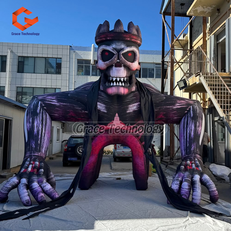 Newest Inflatable Halloween Tunnel Inflatable Skull Tunnel Inflatable Devil Tunnel
