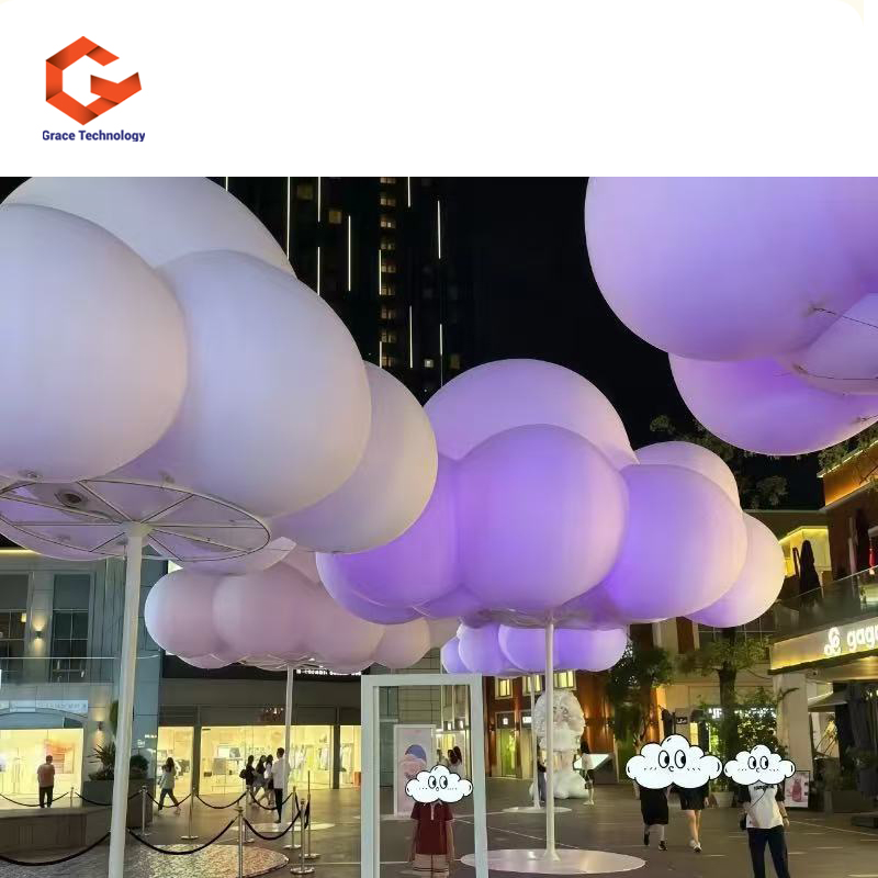 Inflatable Pavilion Lights Festival inflatable cloud
