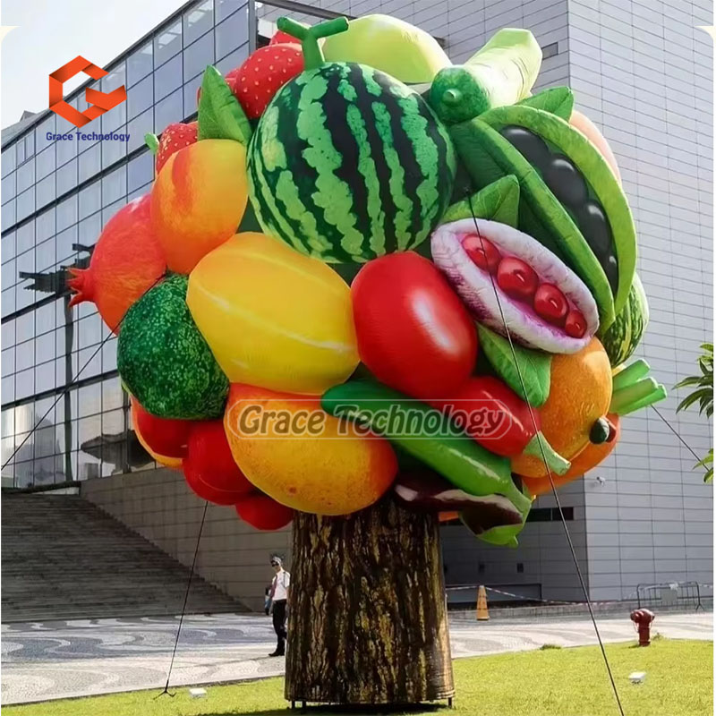 Outdoor Decoration Giant Inflatable Plants Advertising Vegetables Fruits Model Fruit Tree