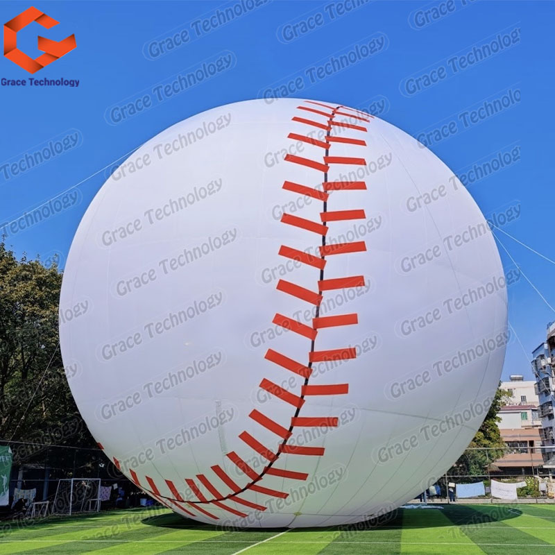 Hot Sale Giant Inflatable Baseball Balloon,inflatable Baseball Model for Advertising