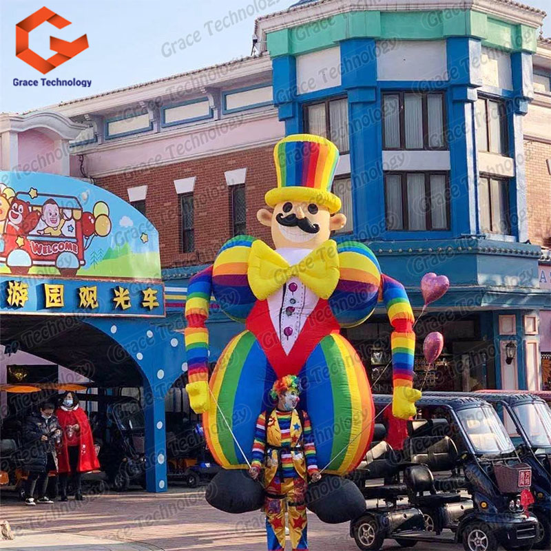 Outdoors Street Inflatable Parade Costume Circus Performance Inflatable Walking Clown