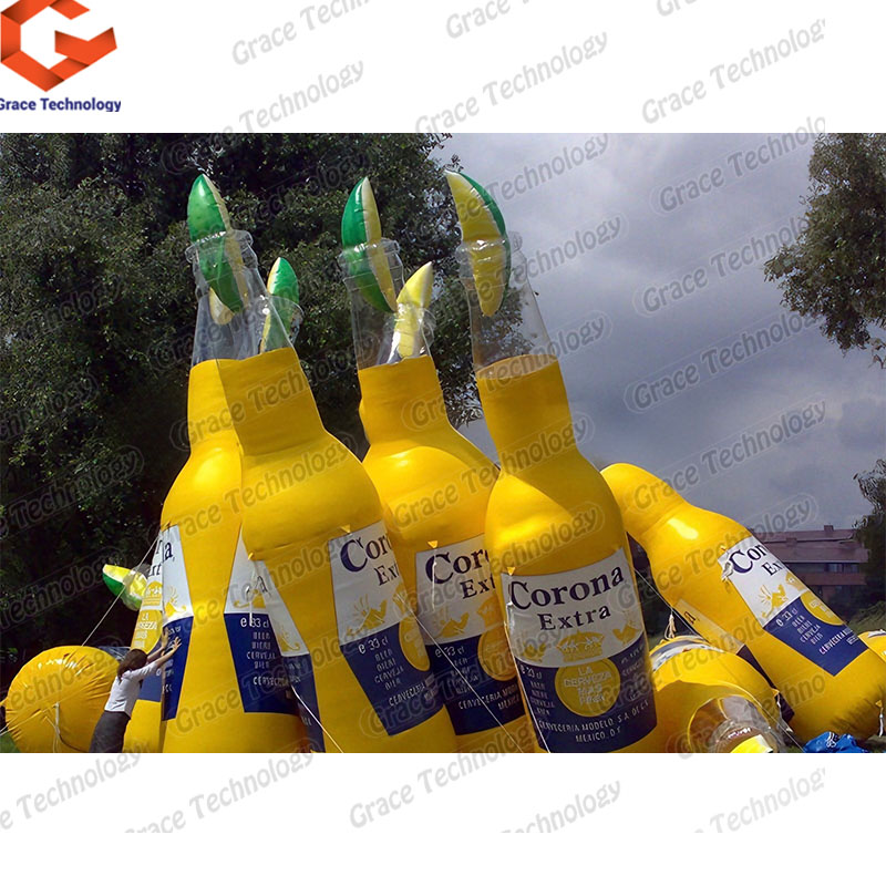 Outdoor Inflatable Wine Bottle for Advertising Custom Inflatable Beer Bottle Inflatable Giant champagne Bottle Model for Sale