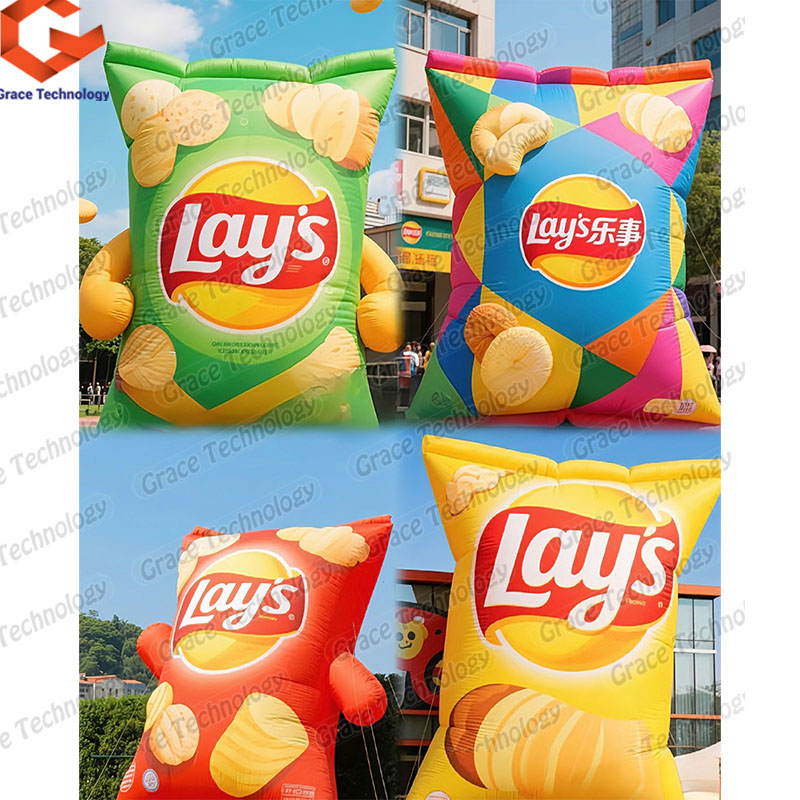 Custom Potato Chips Snack Packaging Bags Inflatable Plastic Food Bags for Chips and Snacks