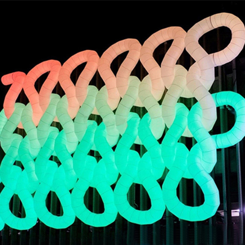 Advertising Inflatables/ Inflatable Chains with LED Lights/ Inflatable Toys for Amusement Park Advertising