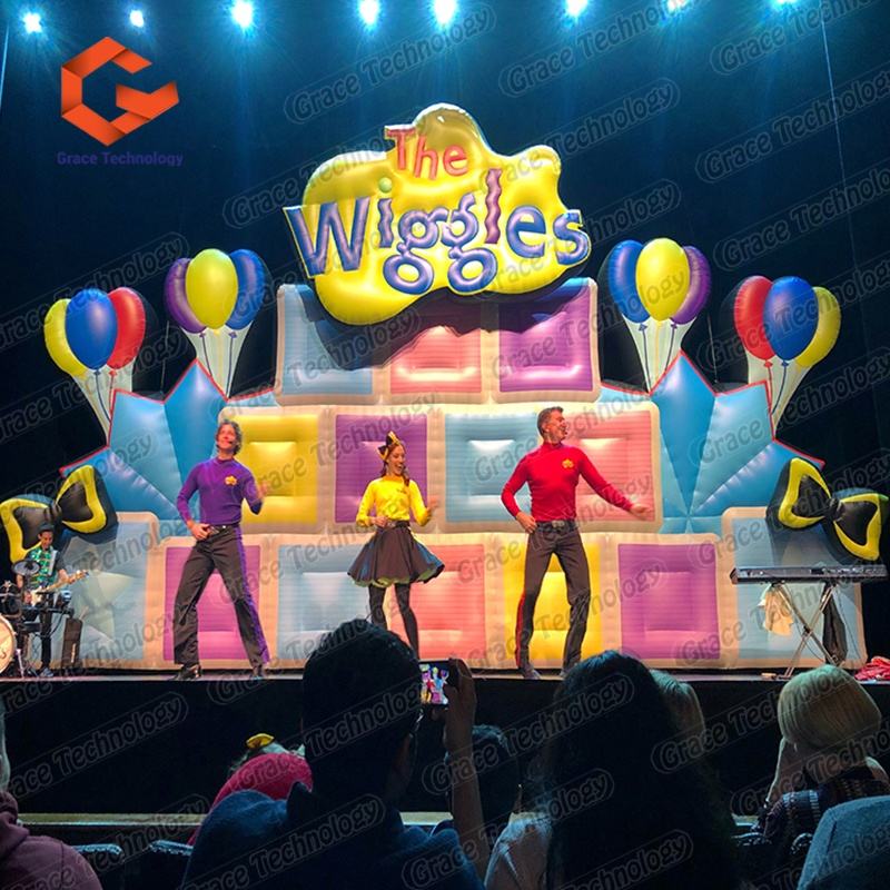 Music Festival Outdoor Giant Size Event Inflatable Stage Durable Waterproof Customized Modern Design Inflatable Stage Background