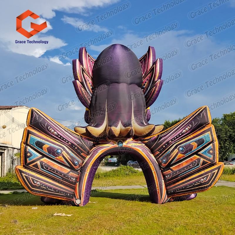 New Design Inflatable Event Booth Inflatable Goddess Arch Inflatable Decorative Props for Music Festivals Stage Decoration