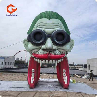 Custom Inflatable Archway Festival Stage Entrance Halloween Decor Inflatable Scary Devil Man Arch